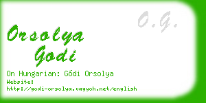 orsolya godi business card